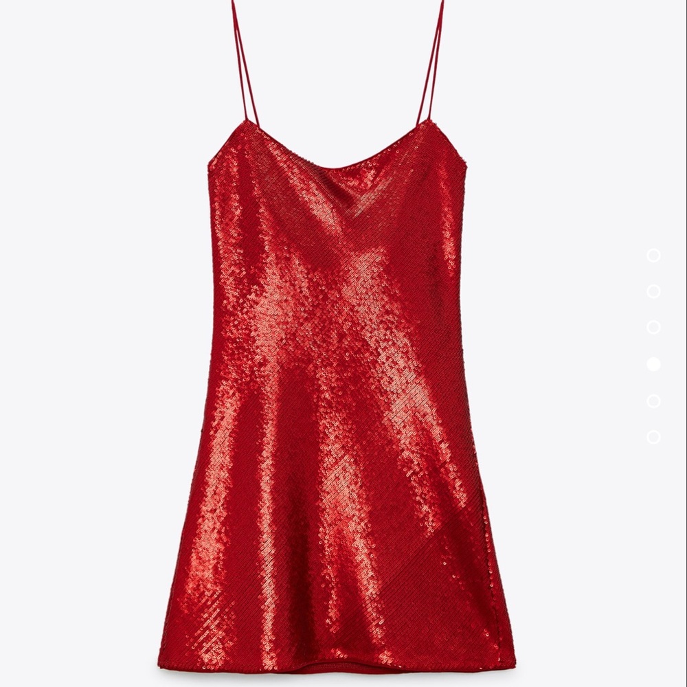 Sold❌ ZARA Perfect Red Dress - Picture 1 of 9